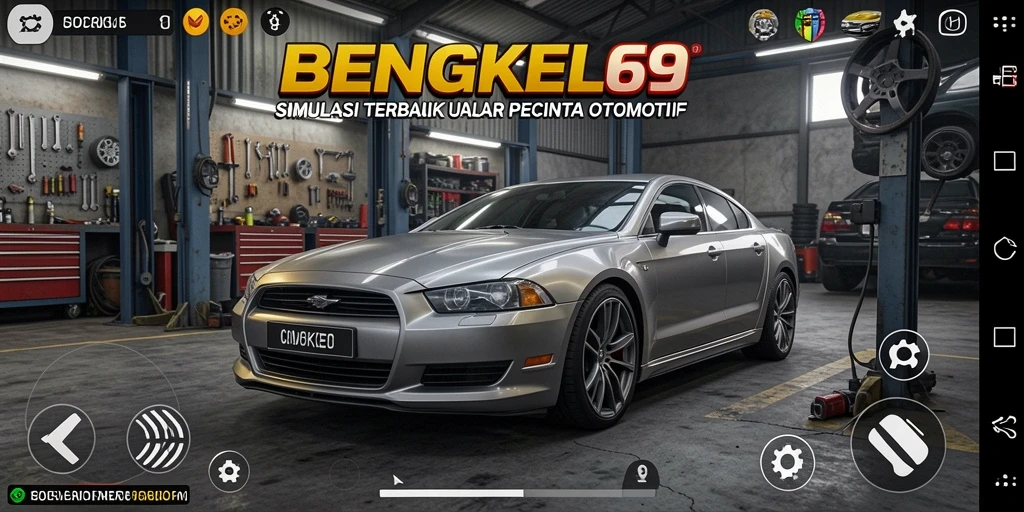 Menampilkan gameplay mendalam dalam simulasi bengkel otomotif.