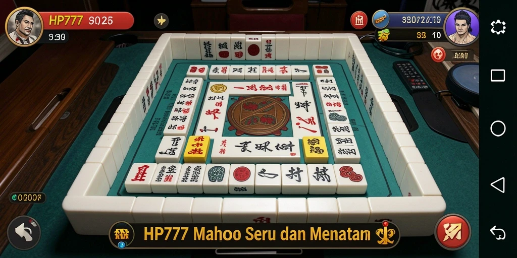 Screenshot gameplay HP777 yang menampilkan serunya permainan Mahjong.