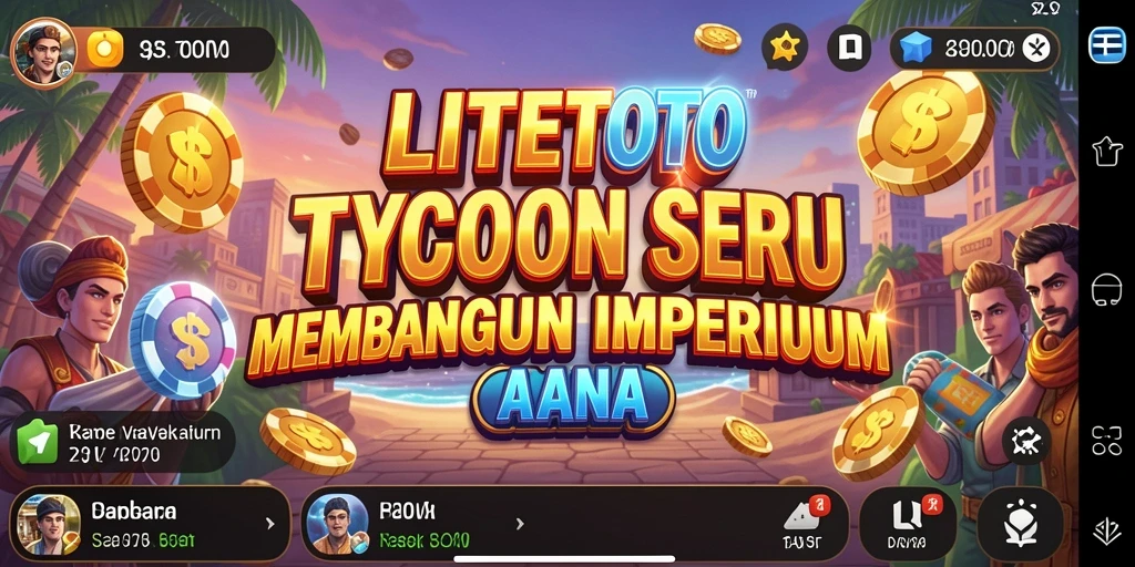 Tampilan gameplay menarik dari LITETOTO dengan elemen Tycoon.
