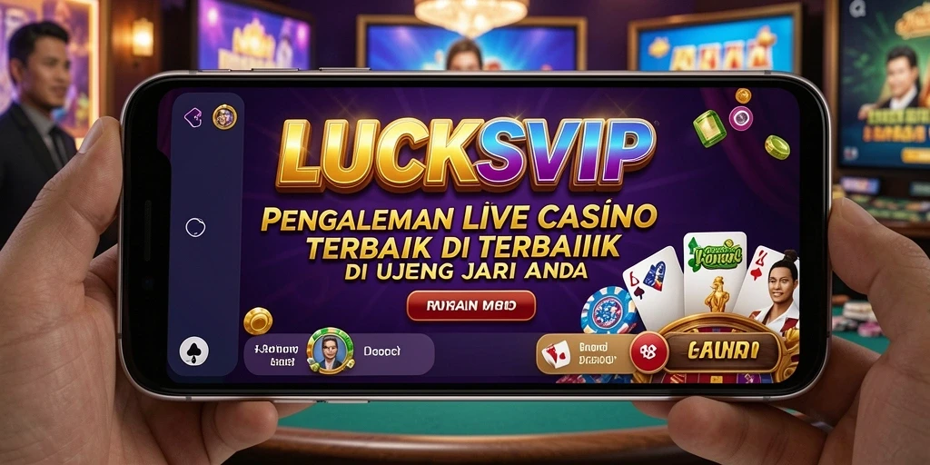 Tampilan gameplay Live Casino yang mendebarkan di LUCKSVIP.