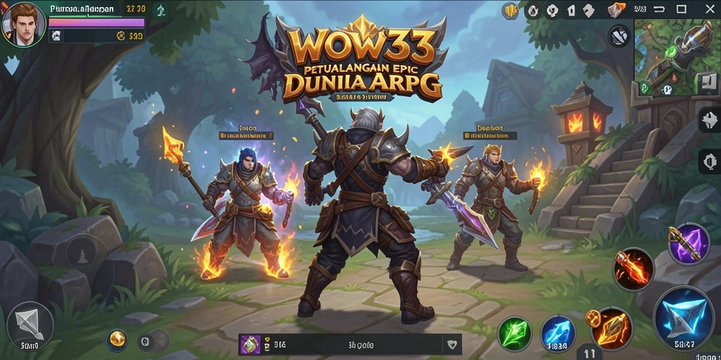 Tampilan gameplay WOW33 yang mendebarkan dan penuh aksi.